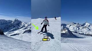 Beginner ski lesson Zermatt Switzerland [upl. by Ambert211]