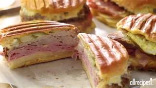 How to Make Classic Cuban Midnight Medianoche Sandwiches  Sandwich Recipes  Allrecipescom [upl. by Lamek]