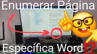 📄🔢 Como ENUMERAR PAGINAS en WORD SIN la PORTADA y el ÍNDICE FÁCIL y RÁPIDO [upl. by Poppas]