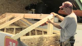 How To Build A Shed  Part 3 Building amp Installing Rafters [upl. by Vorfeld]