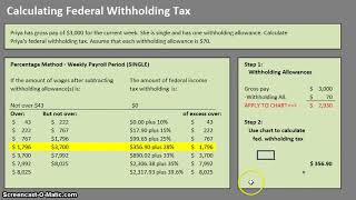 How to Calculate Federal Withholding Tax [upl. by Almond]