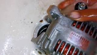 Demonstration of Alternator cleaning with Awesome [upl. by Ahter269]