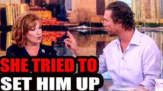 Matthew McConaughey SHUTS UP Joy Behar After She Asked This One QuestionShe wasnt ready [upl. by Sherrard140]