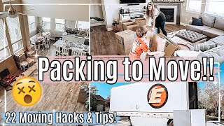 📦 WERE MOVING PACK WITH ME 2021  22 of my BEST MOVING HACKS amp TIPS  PACKING TIPS [upl. by Enomas]