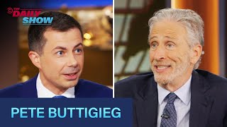 Pete Buttigieg on Kamala Harris’s Campaign VP Vetting amp JD Vance  The Daily Show [upl. by Coniah]