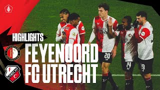 NEXT ROUND ✔  Highlights Feyenoord – FC Utrecht  TOTO KNVB Beker 20232024 [upl. by Rolandson660]