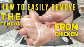 Chefs Secret to Removing Chicken Tendons [upl. by Onaicul]