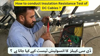 How to conduct Insulation Resistance Test of DC Cables [upl. by Dnumsed]