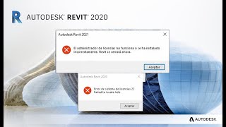 REVIT 2020 Error de licencia no funciona o está instalado incorrectamente [upl. by Eikciv]