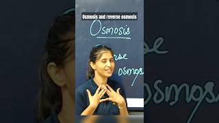 OSMOSIS amp REVERSE OSMOSIS EXPLAINED BY SIONA MAAM youtube ytshorts shorts chemistry [upl. by Anij185]