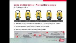 Leica Builder Series Total Station Theodolite Presentation [upl. by Og]