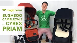 Cybex Priam vs Bugaboo Cameleon  Most Popular Strollers  Comparisons  Reviews  Ratings  Prices [upl. by Tacklind]