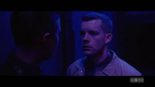 Ben Schnetzer  Russell Tovey gay kiss  Pride 2014 film French version televised [upl. by Atteuqaj]