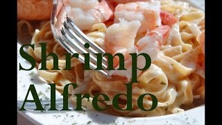 Angel Hair Pasta with Shrimp Alfredo  The Frugal Chef [upl. by Laurence228]