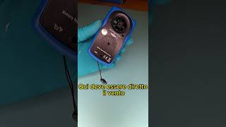 How to use a digital anemometer  anemometro digitale [upl. by Gombach]