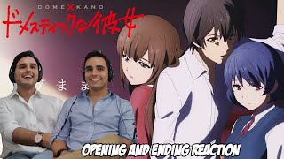 DOMESTIC GIRLFRIEND Opening amp Ending REACTION  Brothers Reaction [upl. by Duggan]