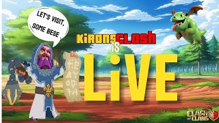 Clash of clan live gameplay 🔴Road to 2Kclashofclanbasevisiting [upl. by Halilahk]