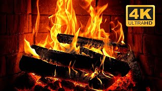 🔥 Cozy Fireplace 4K Ambience with Crackling Fire Sounds for Relaxation and Christmas Vibes [upl. by Arleta]