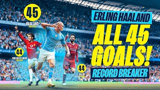 ERLING HAALAND RECORD BREAKER  Every goal of his Man City career so far [upl. by Nytram18]