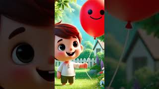 my red balloon  english rhyme  kids education  educational video for kids [upl. by Anaher97]