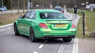 Mercedes E63 S AMG with Custom Exhaust  LOUD Accelerations amp Launch Controls [upl. by Senior]