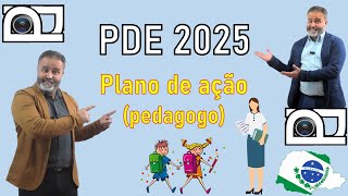 PDE Plano Ação pedagogo [upl. by Leonerd]