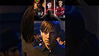 Thats why he is bully maguire tobeymaguirespiderverse spidermancast tomholland andrewgarfield [upl. by Benenson]