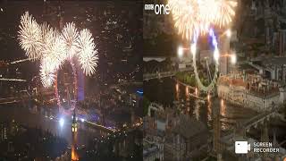 FWSIM London New Year Fireworks 2015 [upl. by Elconin582]