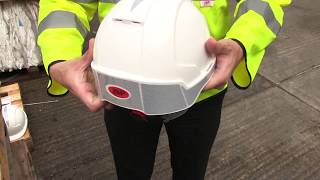 Applying a reflective CR2 kit to your Evolution® Safety Helmet Hard hat [upl. by Namsaj965]