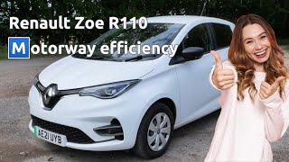 How efficient is the Renault Zoe ZE50 R110 at UK motorway driving [upl. by Jaddan9]