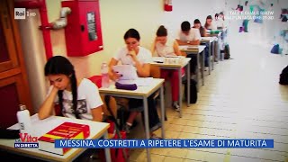 Messina costretti a ripetere lesame di maturità  La Vita in diretta  10112023 [upl. by Annodal]