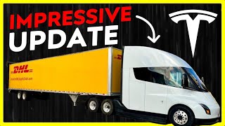 BIG Tesla Semi Update  DHL is Impressed  quotReady for Primetimequot [upl. by Allina]