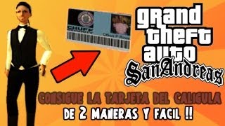 GTA San Andreas Tutorial de como obtener la tarjeta del Caligula [upl. by Ives]