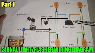 FLASHER  SIGNAL LIGHT  WIRING DIAGRAM  PART 1 [upl. by Chadd]