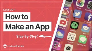 How to Make an App for Beginners 2020  Lesson 1 [upl. by Esylle318]