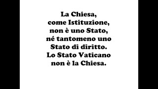 Ridicole falsità in articolo di Cionci la Chiesa come Istituzione è uno Stato di Diritto [upl. by Enovad]