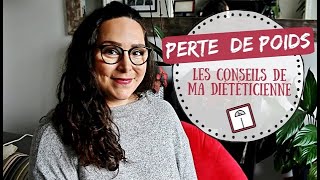 Perte de poids Ce que la diététicienne ma appris [upl. by Auroora]