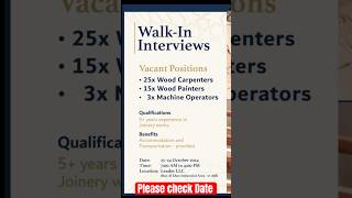 walk in interview in dubai  uae job vacancies 2024  dubai job vacancy 2024  uae jobs gulfjobs [upl. by Rie770]