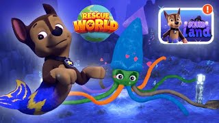 PAW Patrol Rescue World Merpup Chase in Squid Land  Unlock New Pup amp New Location [upl. by Eissen687]