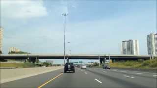 Timelapse from Mississauga ON to Oshawa ON on Hwy 401 [upl. by Barrada]