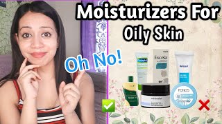 Good amp Bad Moisturizer for OILY SKIN minimalist oat ponds light reequil oil free cetaphil cream [upl. by Kimon]