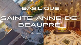 Basilique de SaintAnneDeBeaupré en drone [upl. by Ellinehc]