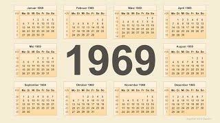 Kalender 1969 [upl. by Feetal387]