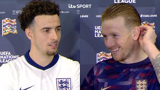 quotWere All EXCITING Playersquot  England Players amp Lee Carsley react to victory in Greece  ITV Sport [upl. by Erehs]