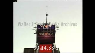 NYE Times Square Ball Drop 2002 Footgae Test Run All Extended Discover Card [upl. by Ennayelhsa979]