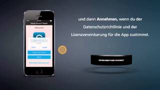 vívosmart  Einrichten des vívosmart über das Smartphone Deutsch [upl. by Annagroeg]