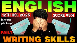 12th english writing skills 2025 maharashtra board  hsc english one shot  12th Boards 2025 PAPER [upl. by Tricia]