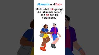 Personalpronomen im Akkusativ und Dativ im Alltag 🇩🇪 Shorts [upl. by Linet]