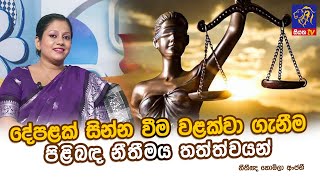 දේපළක් සින්න වීම වළක්වා ගැනීම පිළිබඳ නීතීමය තත්ත්වයන්  Homila Anjanee  Adaraneeya Jeewithaya [upl. by Auohp]