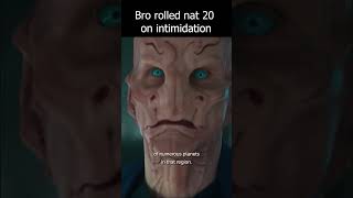 Bro rolled nat 20 on intimidation dnd dungeonsanddragons dnd5e dndmemes dndmeme [upl. by Hinson]